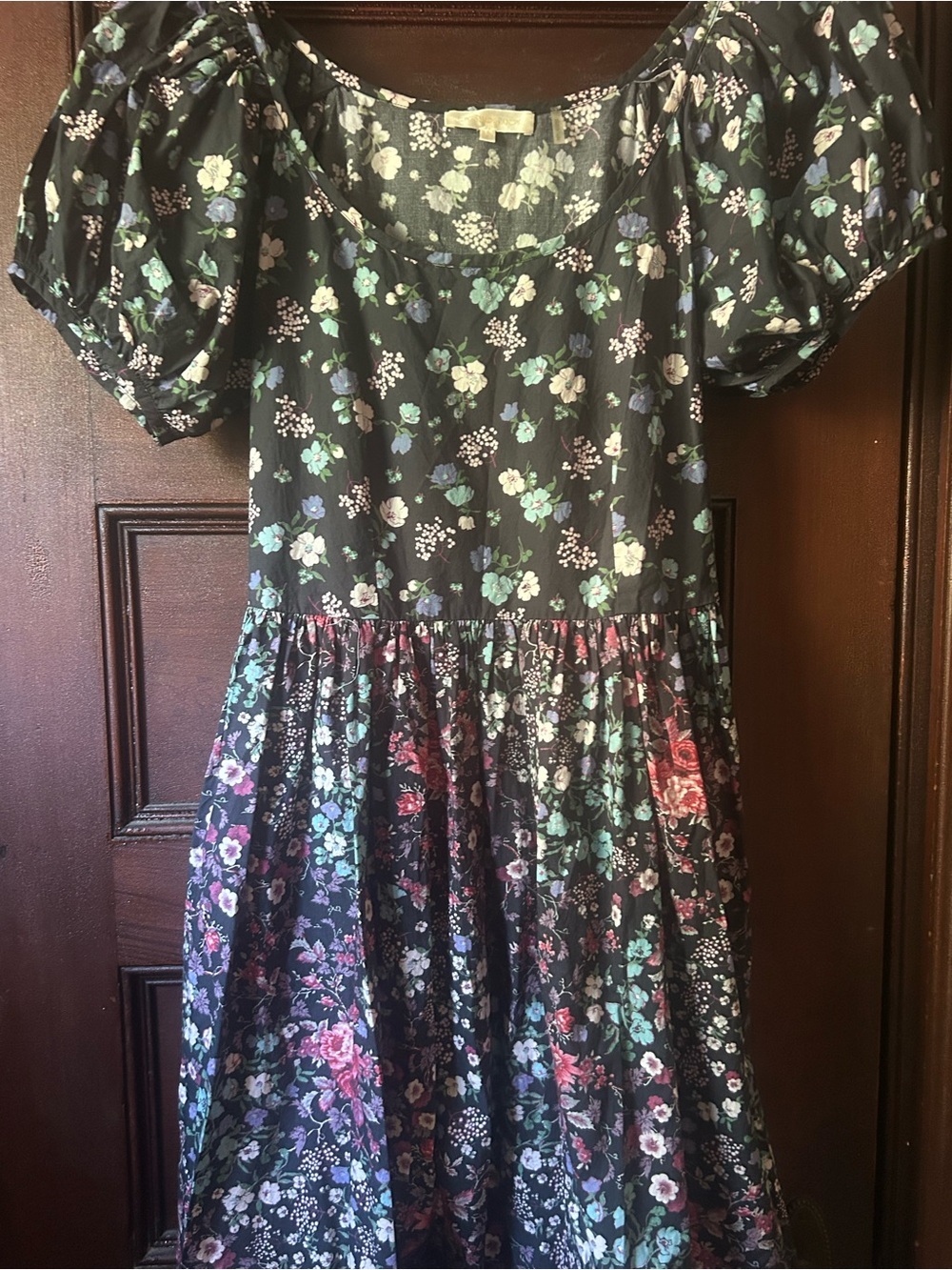 LoveShackFancy Lais Maxi Dress Puff Sleeve Scoopneck Praire Cottagecore Size 8 - Picture 4 of 10